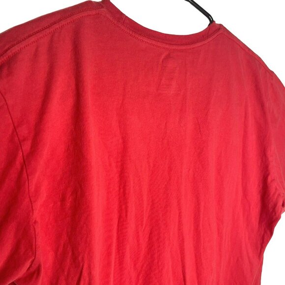 Texas Rangers Mens Sz XL MLB Baseball Red Tee T Shirt Crew Neck Genuine Merch - Picture 6 of 10